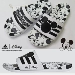 New Men's Sz 13 adidas X Disney Mickey Mouse Adilette Comfort Slide Sandals bran